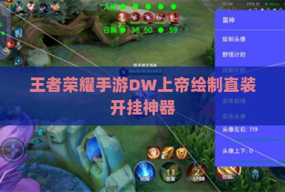 王者荣耀手游DW上帝绘制直装开挂神器